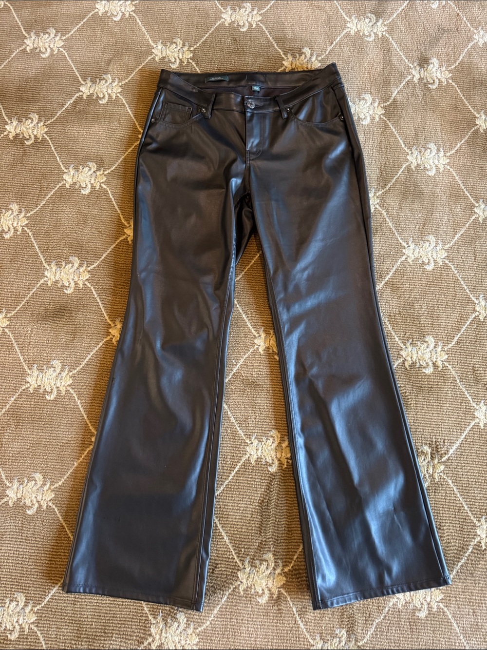 Wild Fable | Faux Leather Flared Pants - Black